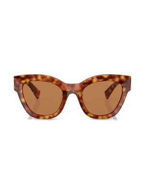 Miu Miu Eyewear Tortoiseshell-Effect Cat-Eye Sunglasses