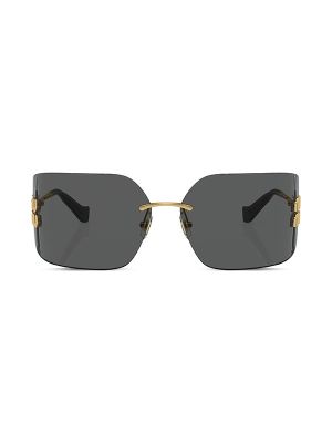 Miu Miu Eyewear Logo-Plaque Frameless Sunglasses