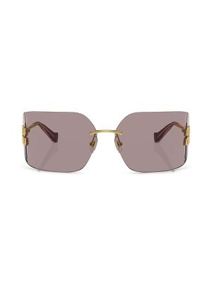 Miu Miu Eyewear Logo Oversize-Frameless Sunglasses