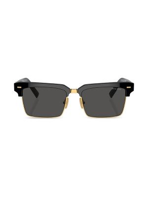 Miu Miu Eyewear Logo-Lettering Square-Frame Sunglasses