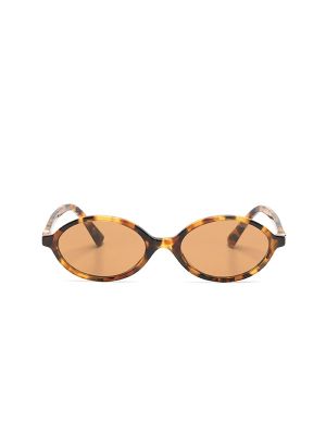 Miu Miu Eyewear Tortoiseshell Oval-Frame Sunglasses