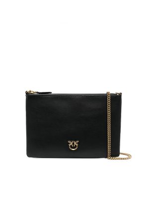 Pinko Logo-Plaque Leather Satchel Bag