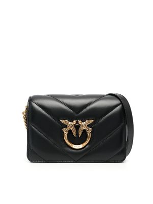 Pinko Love Birds Quilted Crossbody Bag