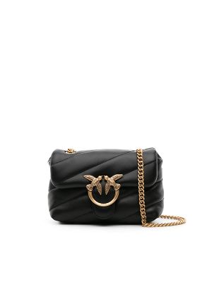 Pinko Love Baby Puff Leather Crossbody Bag
