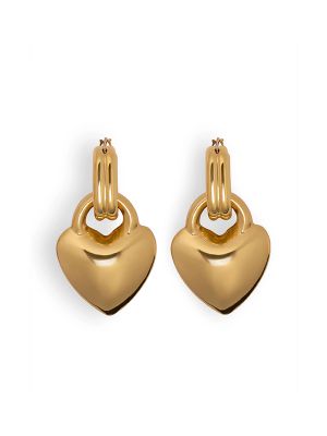 Patou Heart Hoop Earrings