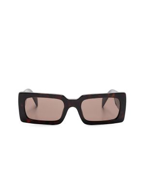 Prada Tortoise Shell Rectangle-Frame Sunglasses