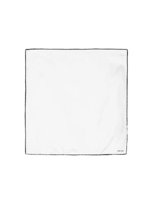 Tom Ford Logo-Print Silk Pocket Square Scarf
