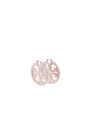 Tory Burch Miller Hoop Earrings Light Pink