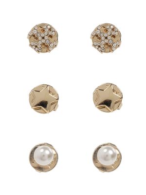 Tory Burch Pearl-Detailing Earrings