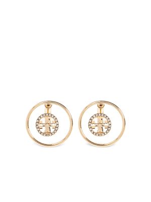 Tory Burch Logo-Plaque Earrings