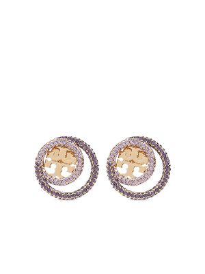 Tory Burch Logo-Plaque Earrings