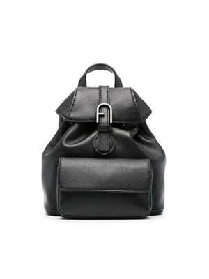 Furla Flow Logo-Buckle Leather Backpack