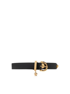 Versace Medusa Safety Pin Leather Belt