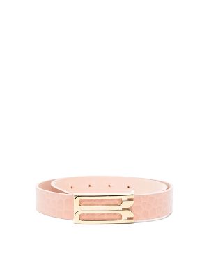 Victoria Beckham Crocodile-Embossed Belt