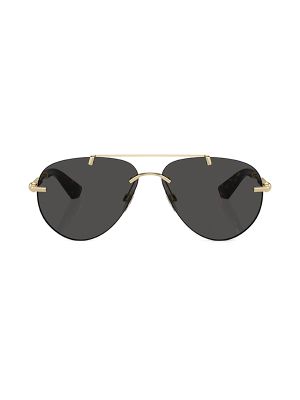 Burberry Metallic Aviator-Frame Sunglasses